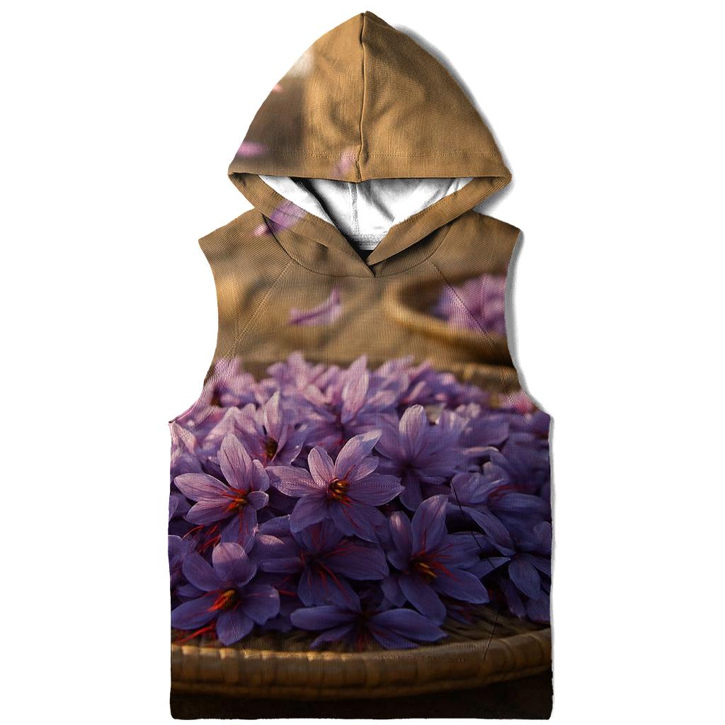 Saffron Crocus Harvest Trays At Dawn premium hoodies