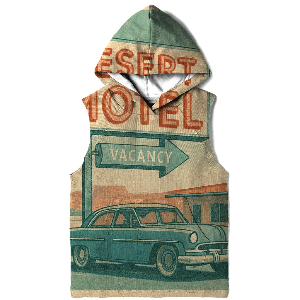 Dusty Desert Motel Neon Postcard custom hoodies