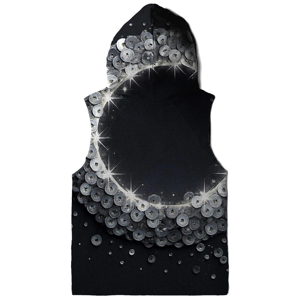 Sequin Eclipse Cascade embroidered hoodies