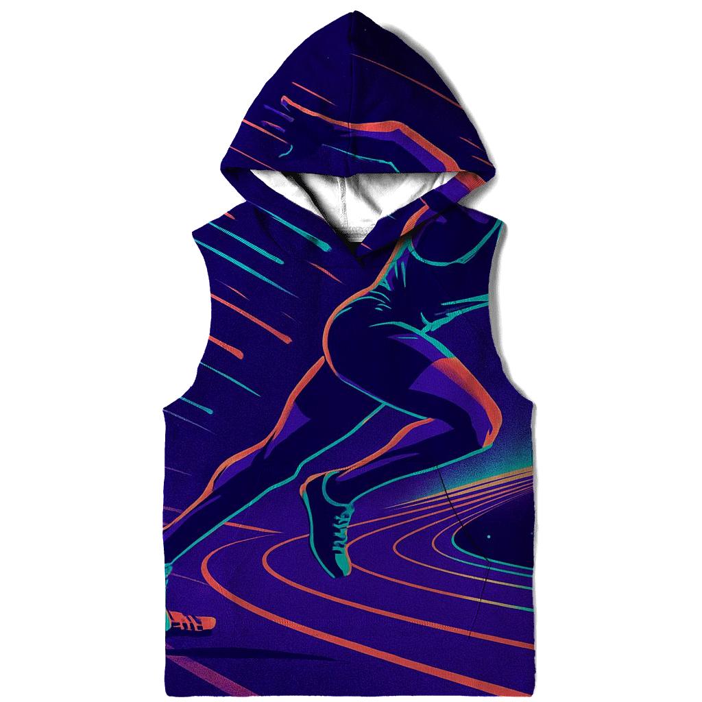Neon Velocity Sprint Track pullover hoodies