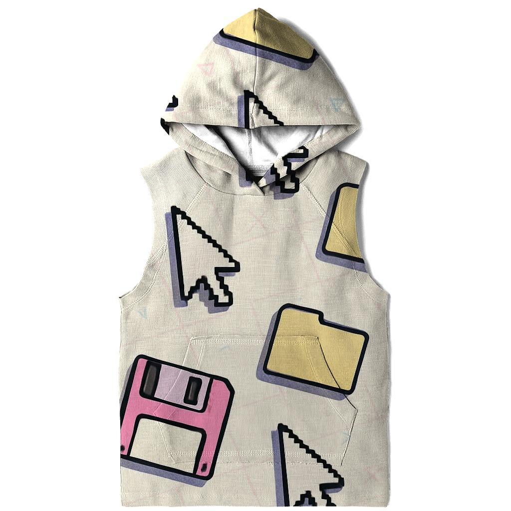 Vaporwave Desktop Icon Scatter hoodies fashion