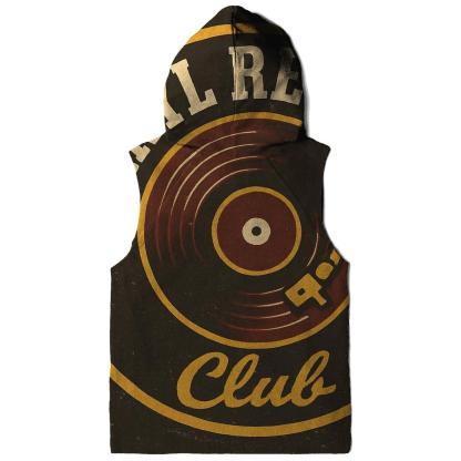 Worn Vinyl Record Shop Badge Poster hoodie styles