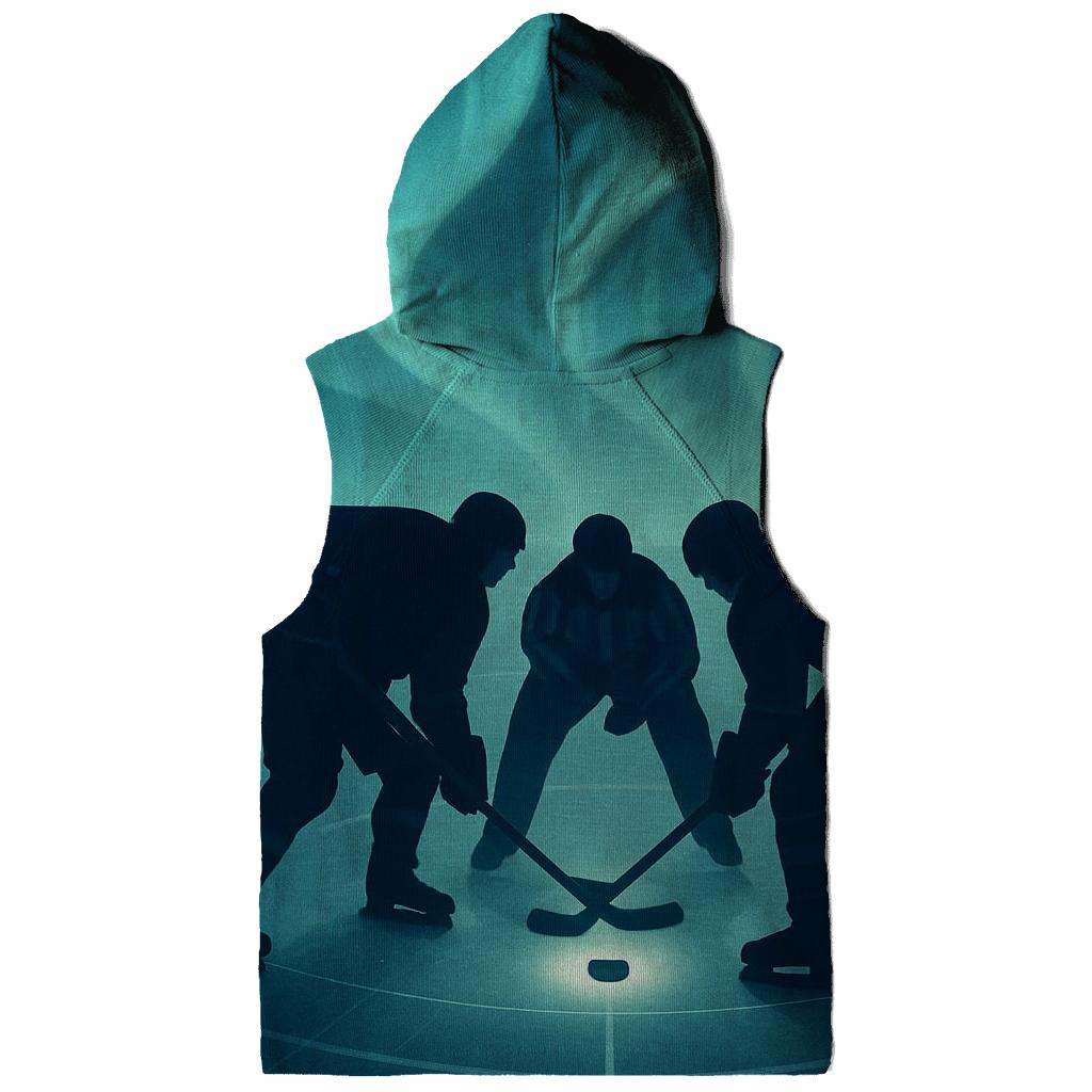 Aurora Ice Hockey Faceoff printed hoodies