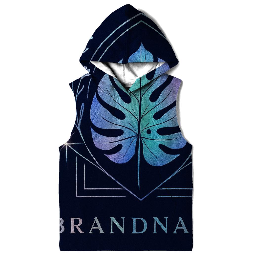 Aurora Hologram Botanical Emblem designer hoodies