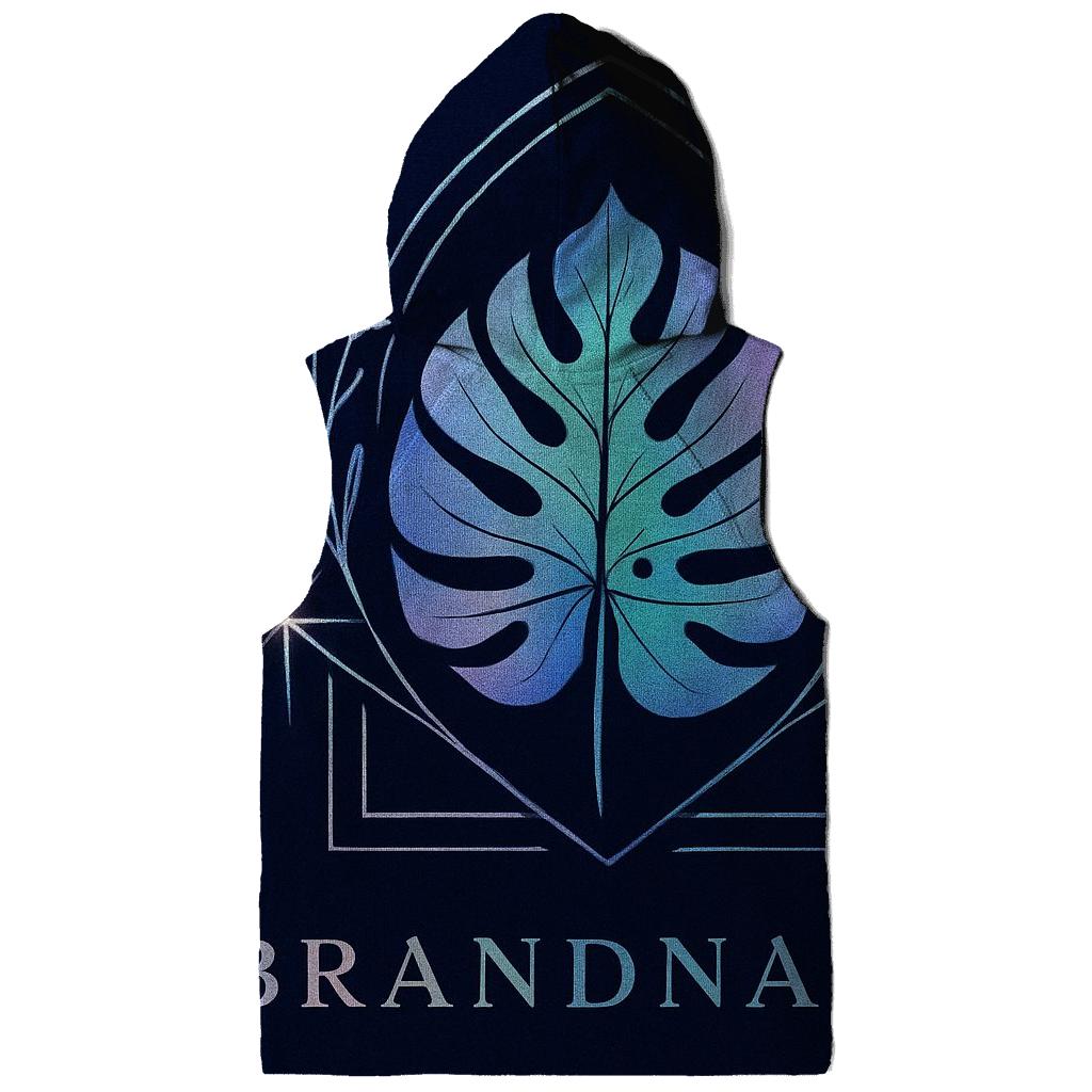 Aurora Hologram Botanical Emblem designer hoodies