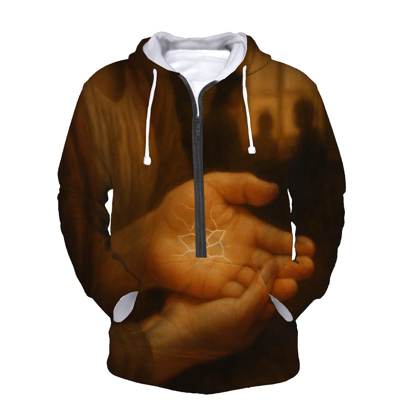 The Map In Her Palm A Lifetime Of Safe Returns zip-up hoodies