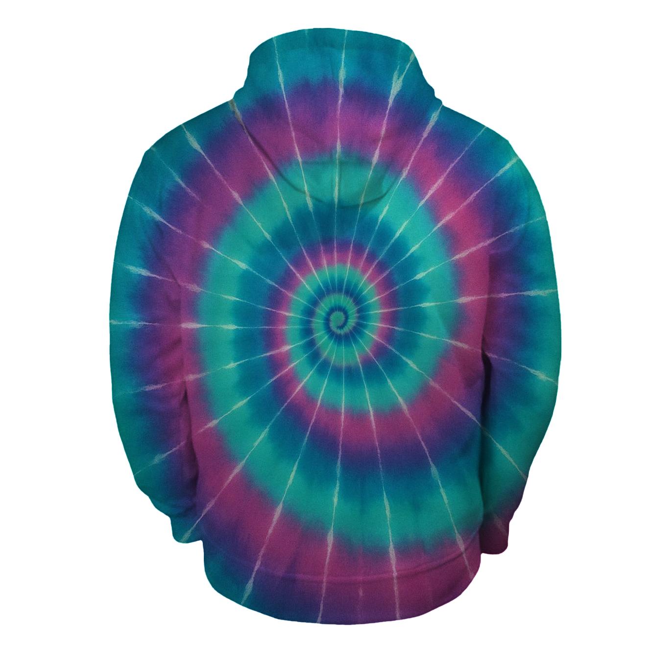 Aurora Spiral Overdye Nebula Whorl pullover hoodies