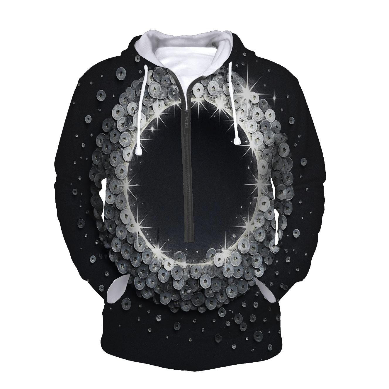 Sequin Eclipse Cascade printed hoodies