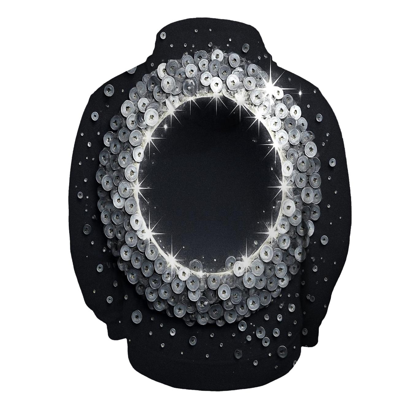 Sequin Eclipse Cascade printed hoodies