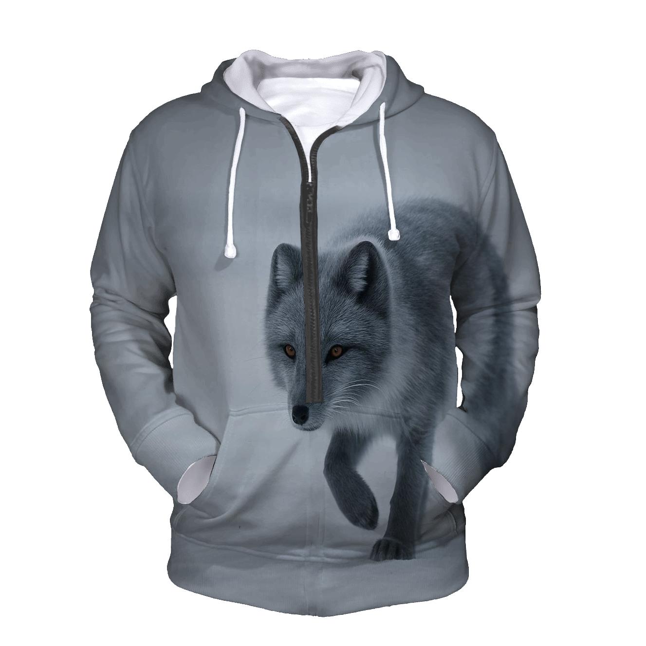 Frost Pause Arctic Fox premium hoodies