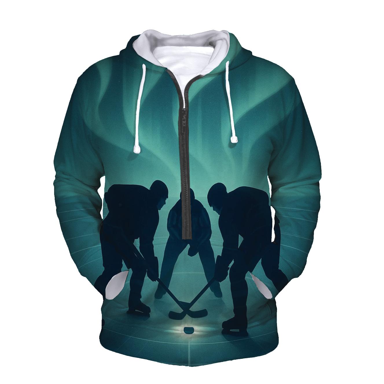 Aurora Ice Hockey Faceoff zip-up hoodies