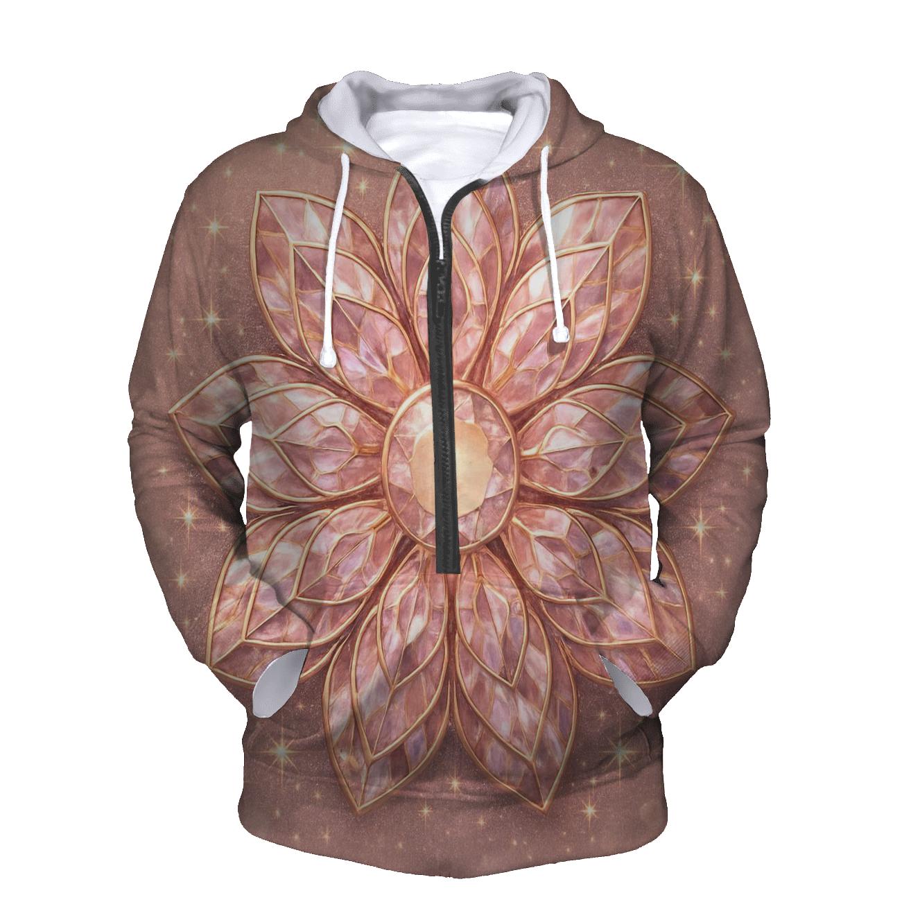 Rose Gold Prism Petals premium hoodies