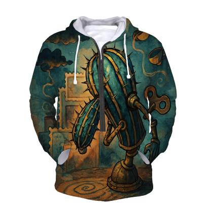 Clockwork Cactus Mirage printed hoodies