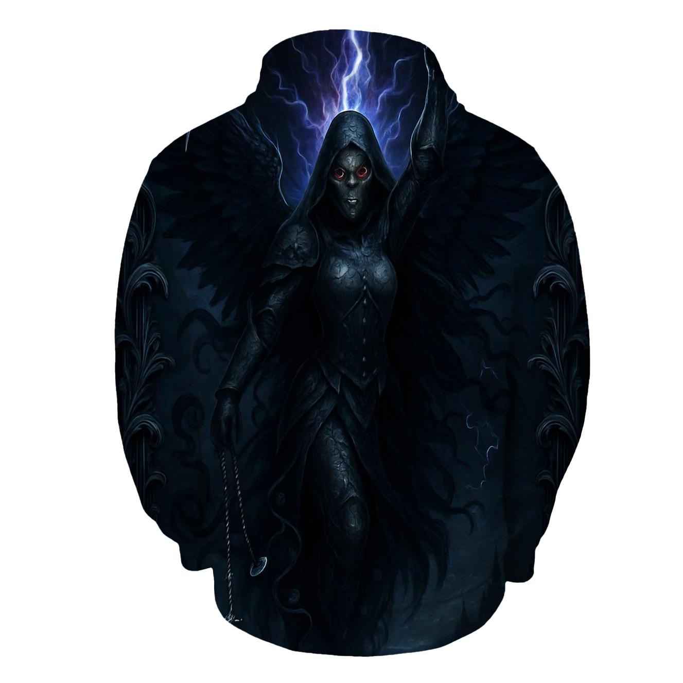 The Moonscar Valkyrie Reaper embroidered hoodies