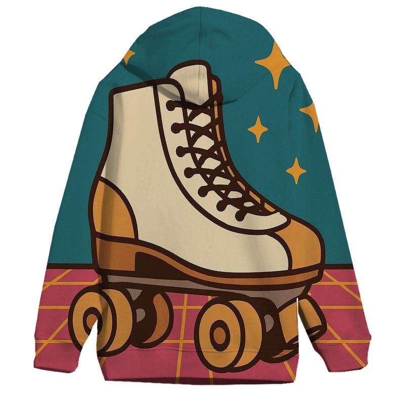 Roller Rink Neon Grid heavyweight hoodies