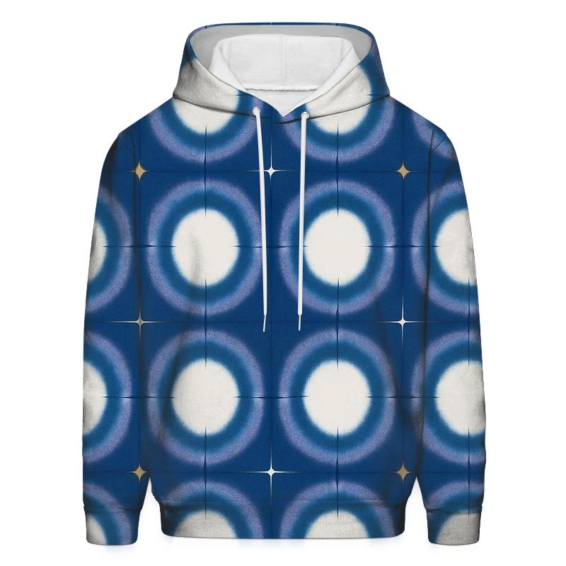 Itajime Eclipse Grid With Indigo Halo Resist hoodie styles