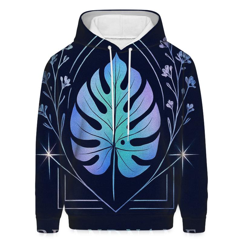 Aurora Hologram Botanical Emblem hoodie designs
