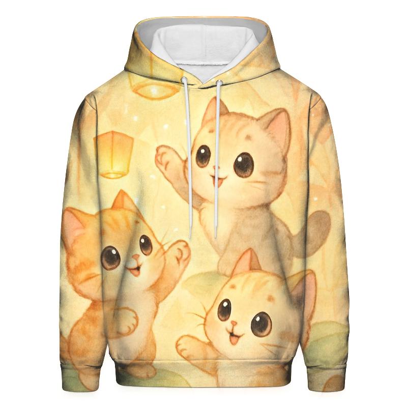 Sunrise Lantern Kittens In The Paper Garden printed hoodies