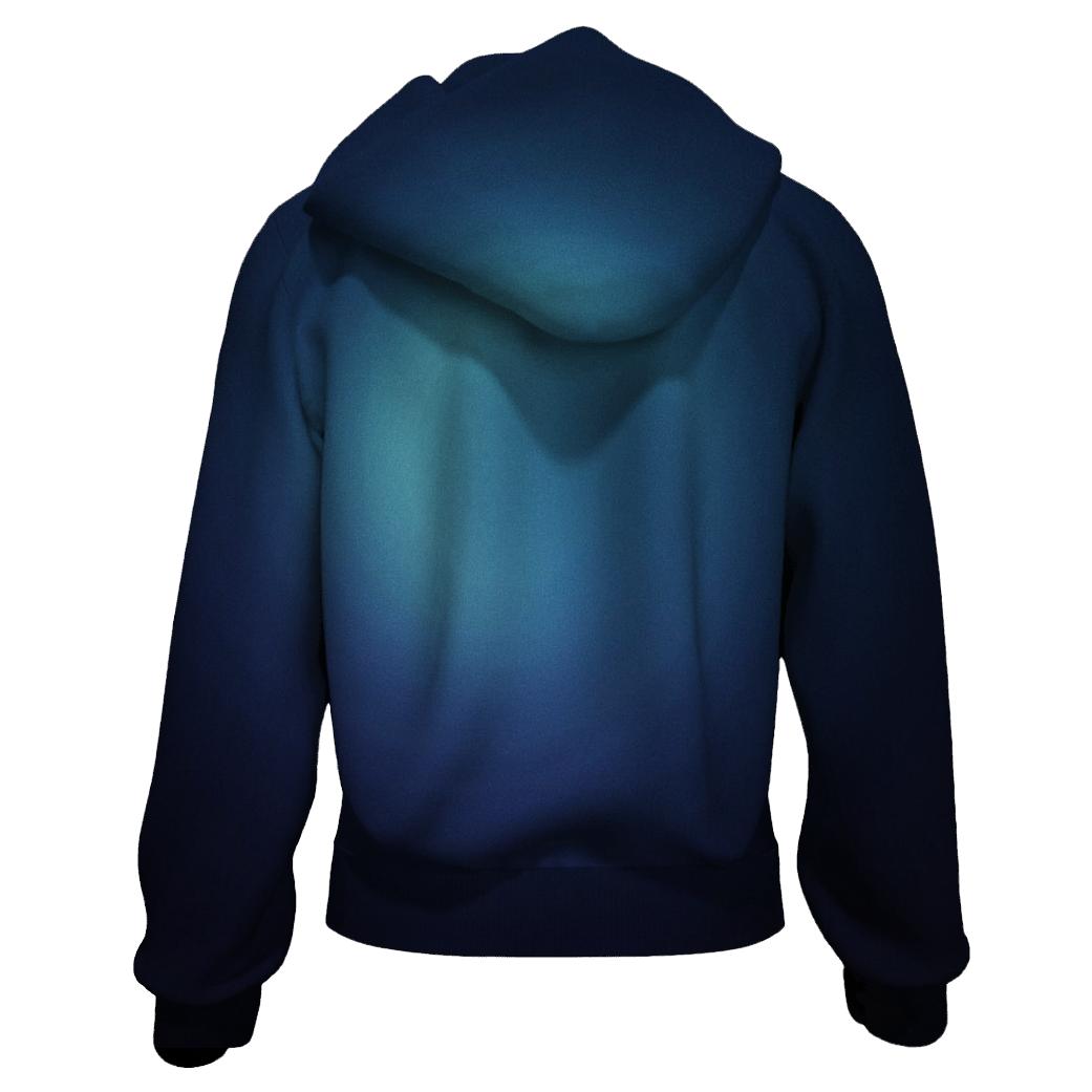 Polar Night Halo Gradient embroidered hoodies
