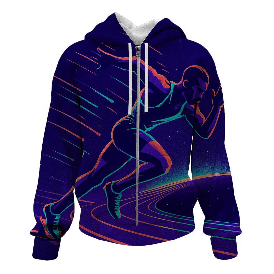 Neon Velocity Sprint Track heavyweight hoodies