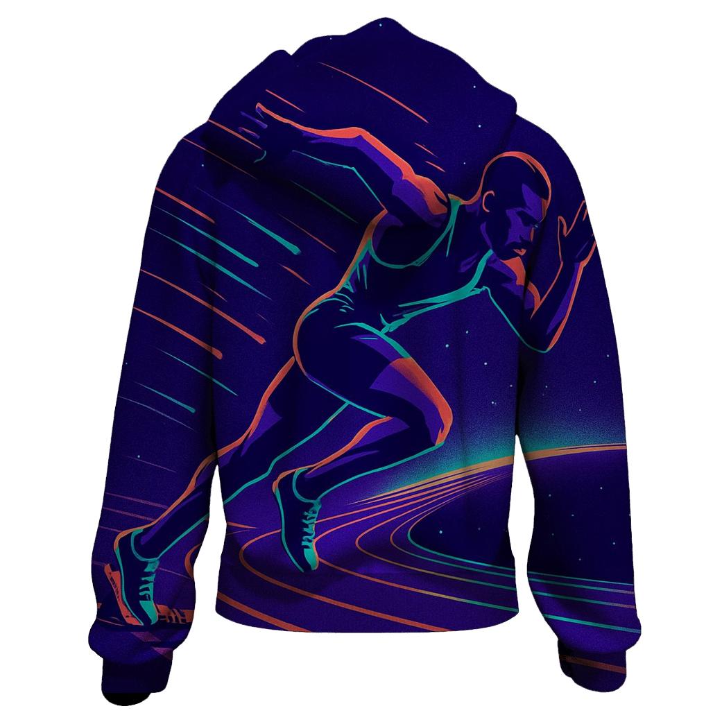 Neon Velocity Sprint Track heavyweight hoodies
