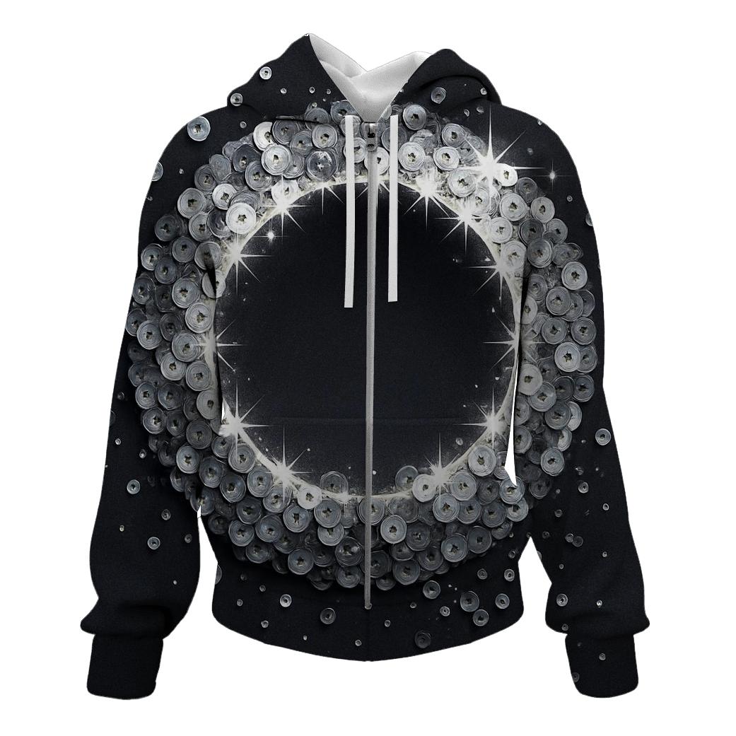 Sequin Eclipse Cascade graphic hoodies