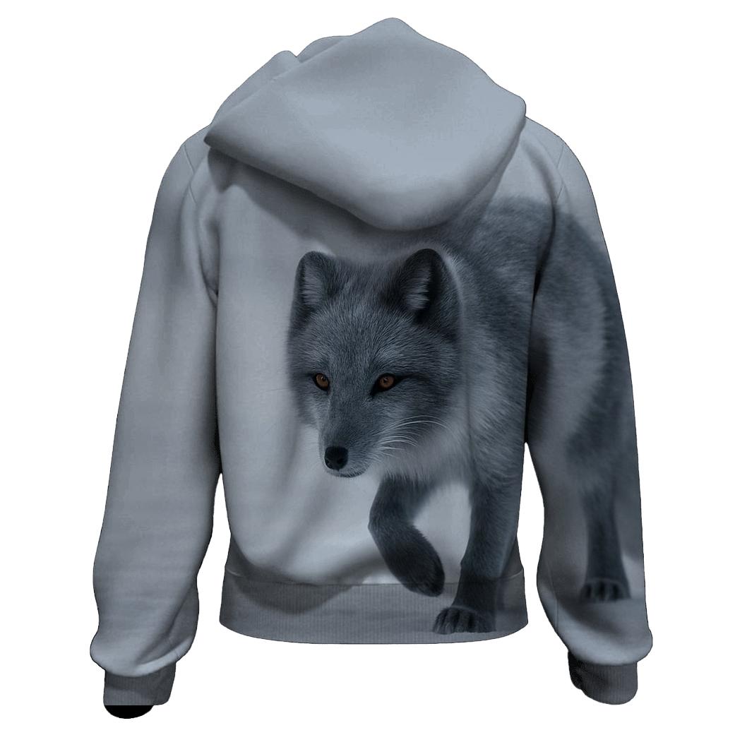 Frost Pause Arctic Fox hoodie styles