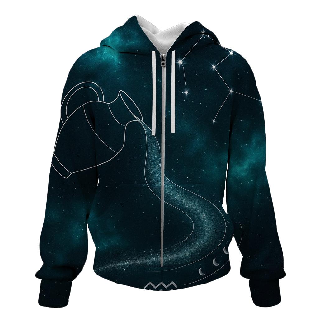 Aquarius Water Bearer Nebula Vessel heavyweight hoodies
