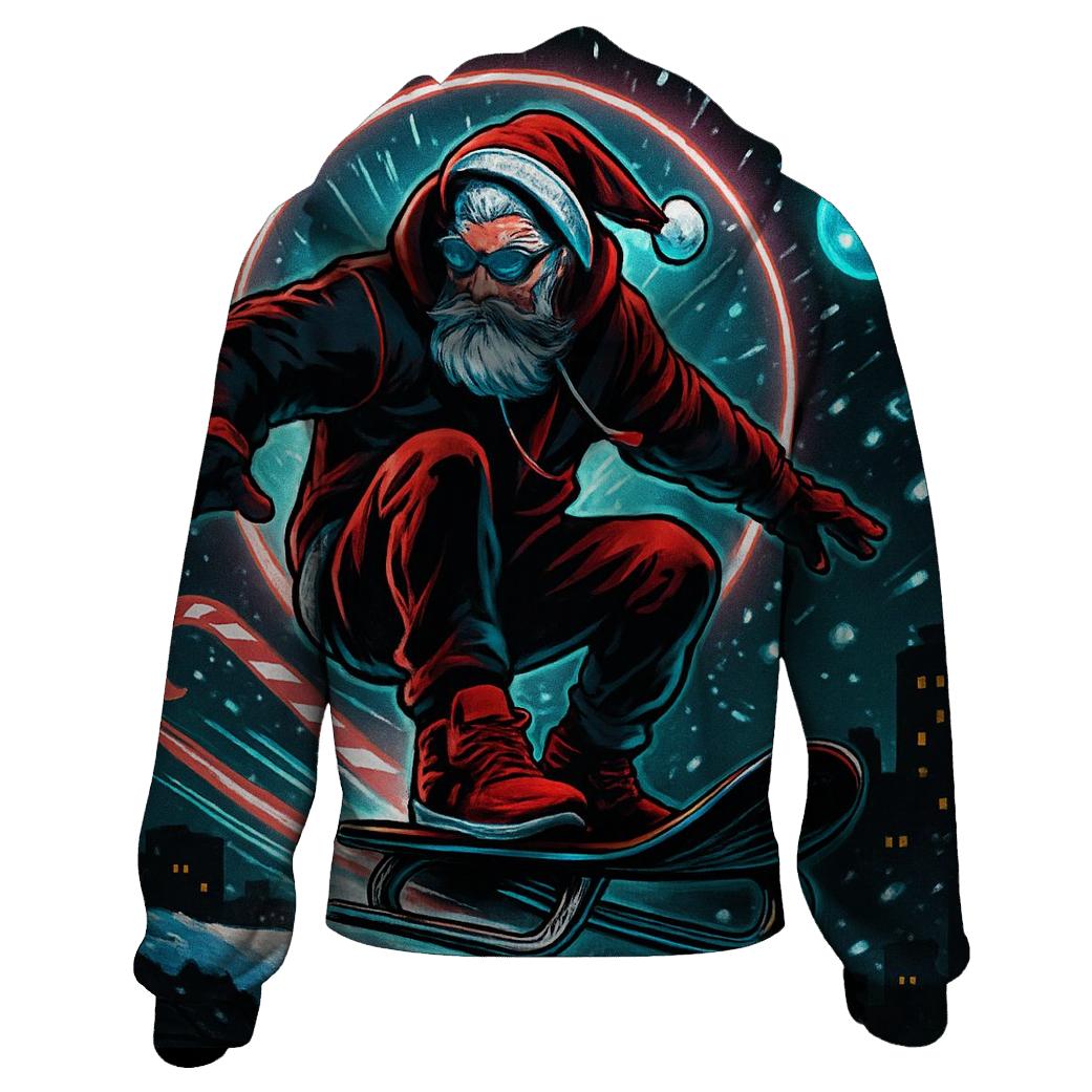 Neon Night Courier Santa premium hoodies