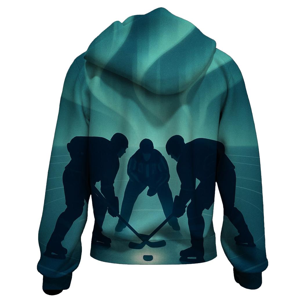 Aurora Ice Hockey Faceoff zip-up hoodies