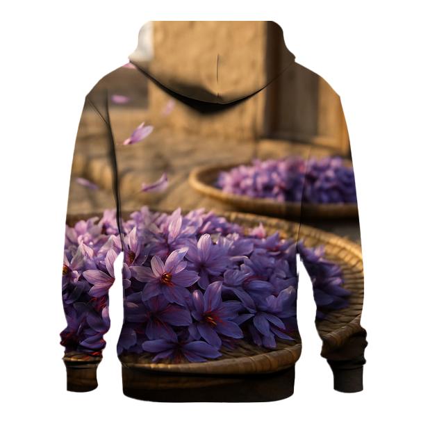 Saffron Crocus Harvest Trays At Dawn custom hoodies