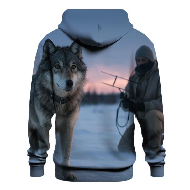 Radio Collar Check At Arctic Treeline printed hoodies