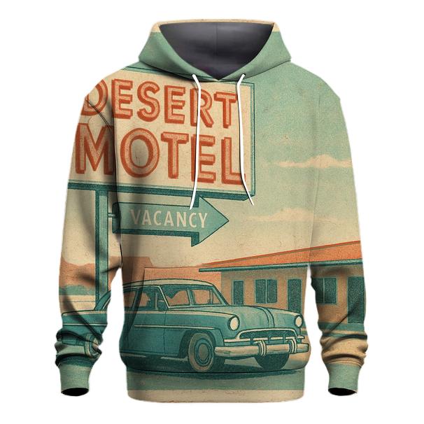 Dusty Desert Motel Neon Postcard hoodie trends