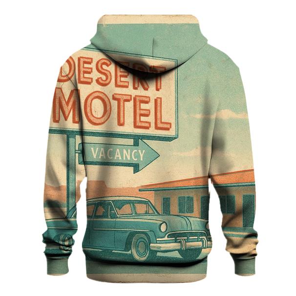 Dusty Desert Motel Neon Postcard hoodie trends