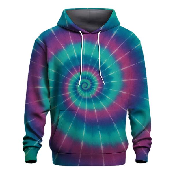 Aurora Spiral Overdye Nebula Whorl graphic hoodies