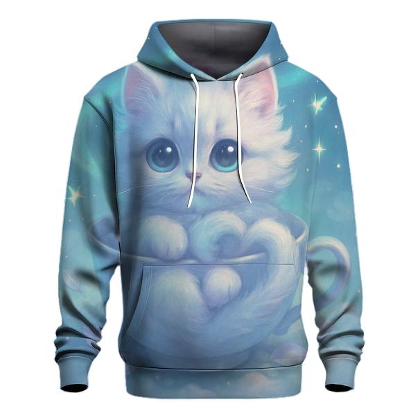 Aurora Teacup Kitten Dreamscape pullover hoodies