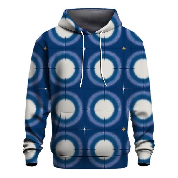 Itajime Eclipse Grid With Indigo Halo Resist custom hoodies