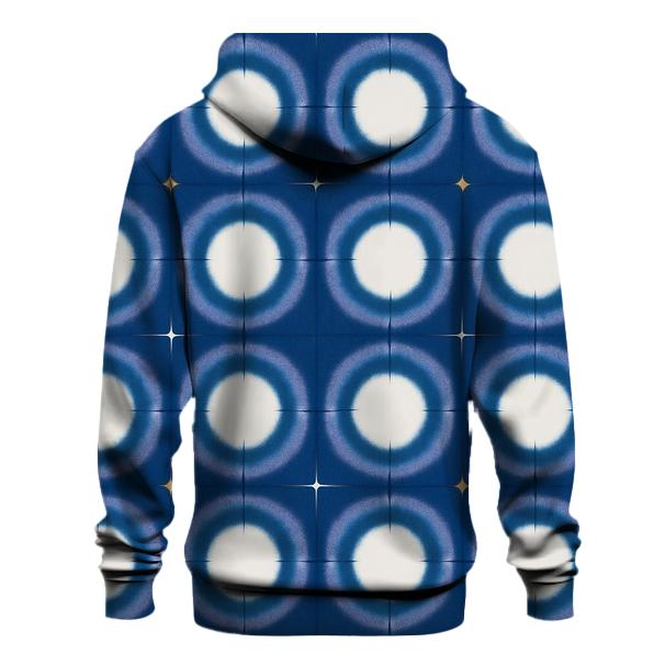 Itajime Eclipse Grid With Indigo Halo Resist custom hoodies