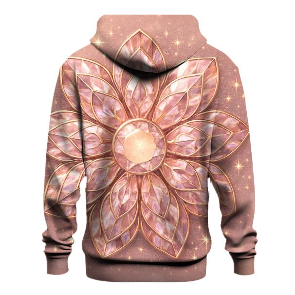 Rose Gold Prism Petals lightweight hoodies