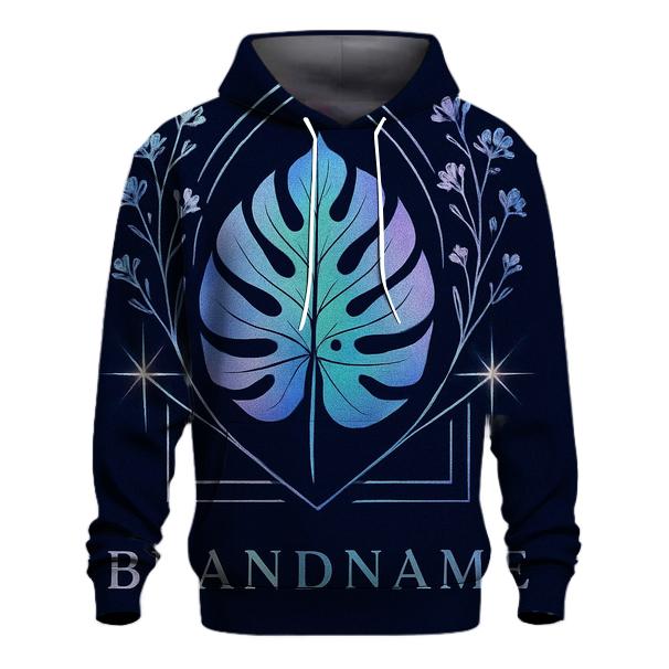 Aurora Hologram Botanical Emblem hoodie designs