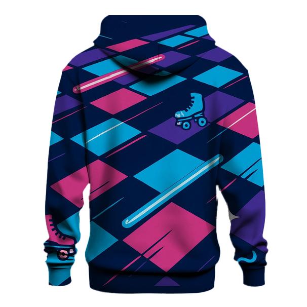 Neon Roller Rink Floor Tiles lightweight hoodies