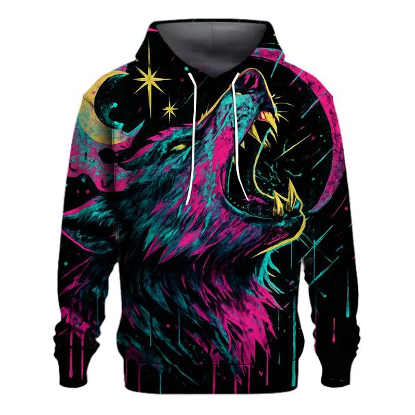 Neon Graffiti Moonhowl Breakthrough lightweight hoodies