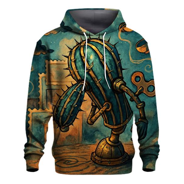 Clockwork Cactus Mirage premium hoodies
