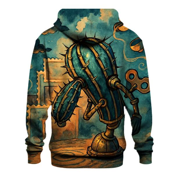 Clockwork Cactus Mirage premium hoodies