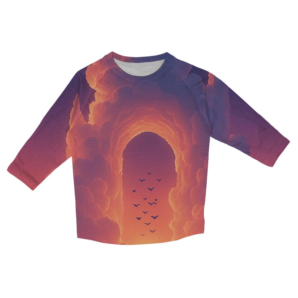 Cloud Cathedral Sunset Lift custom 3/4 sleeve shirts