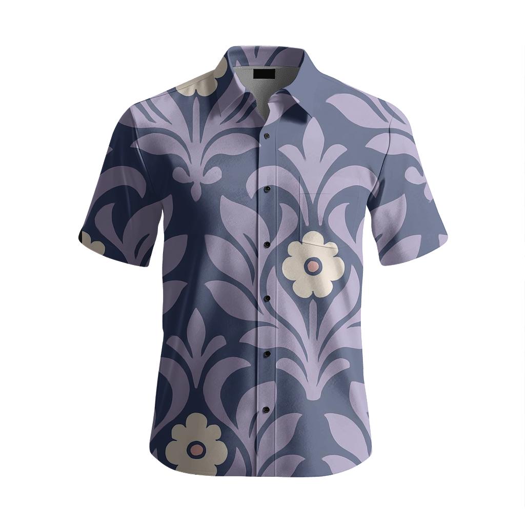 Lunar Botanical Damask Medallions unique embroidered patterns