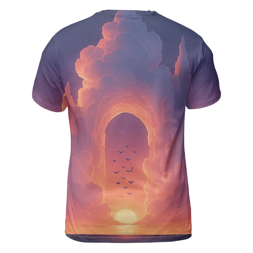Cloud Cathedral Sunset Lift trendy printed shirt styles
