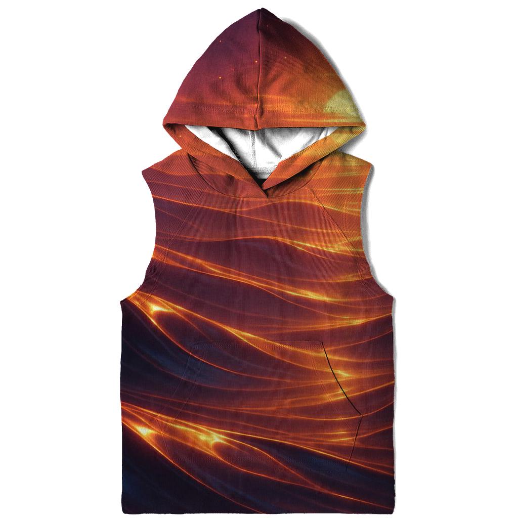Saffron Dusk Over Glasswater Dunes heavyweight hoodies