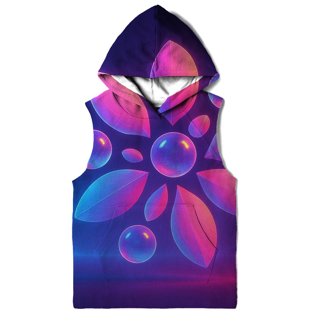 Aurora Circuit Garden embroidered hoodies