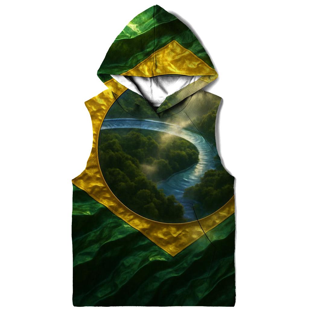 Brazil Metallic Forest Pulse custom hoodies